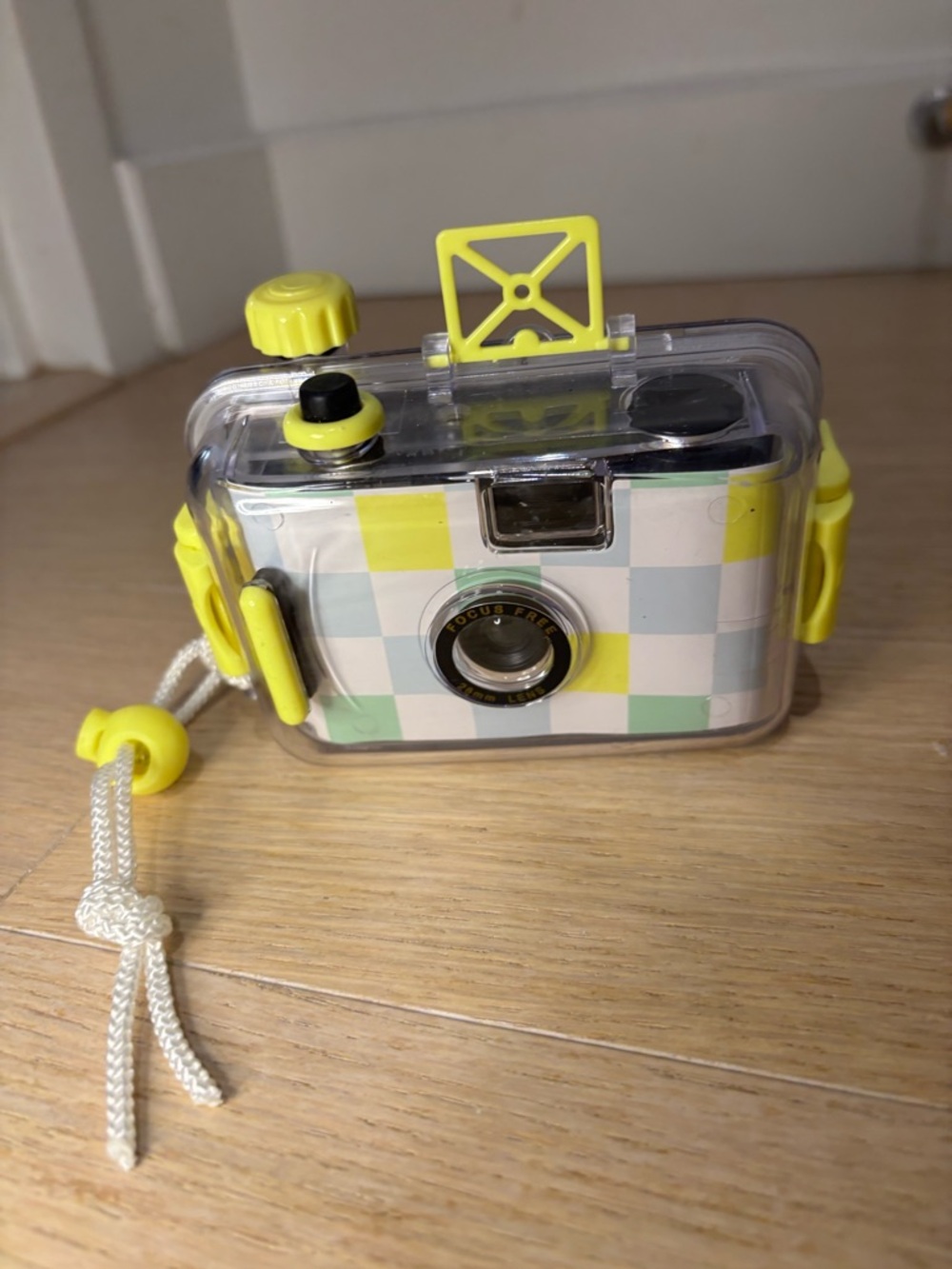 Sunnylife Yellow-Accented Clear Waterproof Camera Case